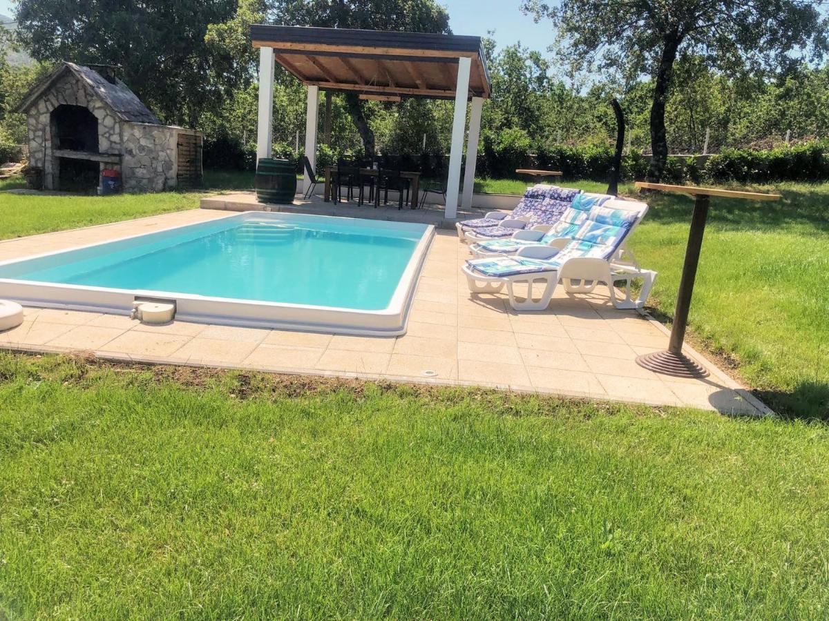 Villa Marie With Pool, Two Bedrooms For 4+2Kids Cavoglave Esterno foto